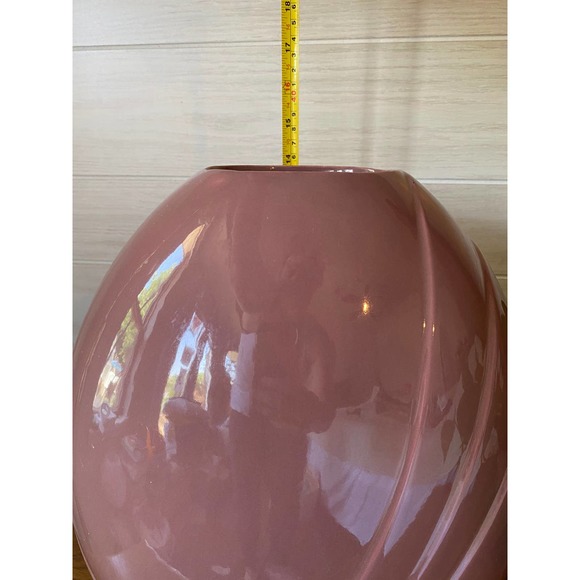 Extra Large Vintage Dusty Rose Pink Haeger Vase // Boho Art Vase - Picture 6 of 6